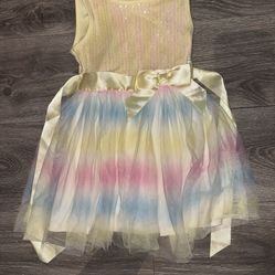 Girls Butter Yellow Dress