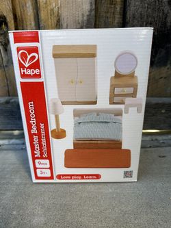 Hape Bedroom Dollhouse Furniture