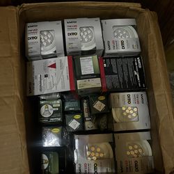 Box of industrial lightbulbs brand new