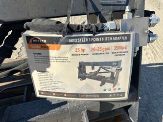 Brand new skid steer 3 point turn hitch adapter