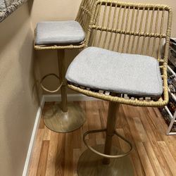 Rattan Style Bar Stools
