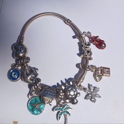 Pandora Bracelet and Charms