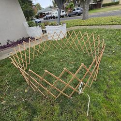 Multi purpose - Wooden Accordion case/gate-  adjustable-