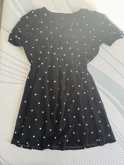 Black Dress With Floral Print