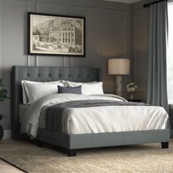 Queen size bed frame (Gray)