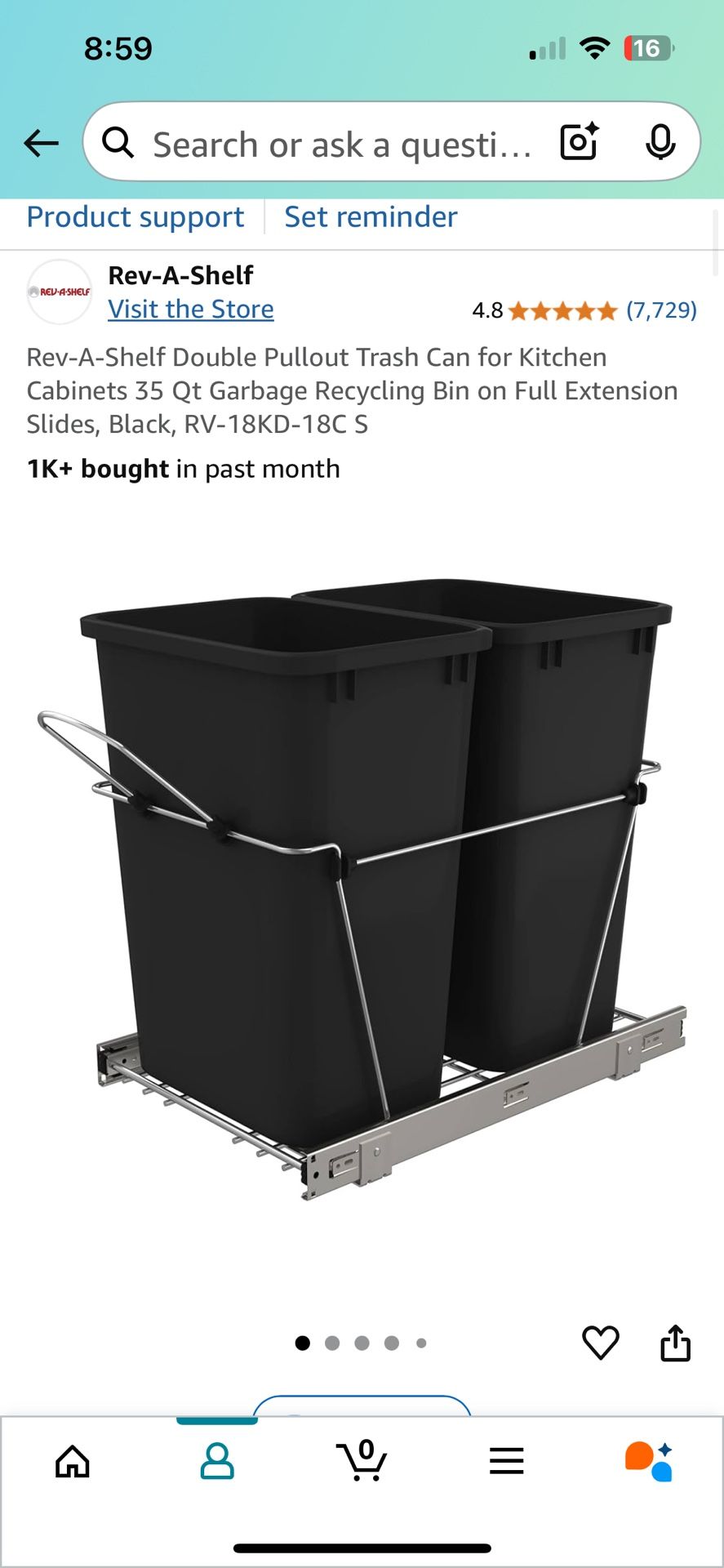 Pullout Trash Kit
