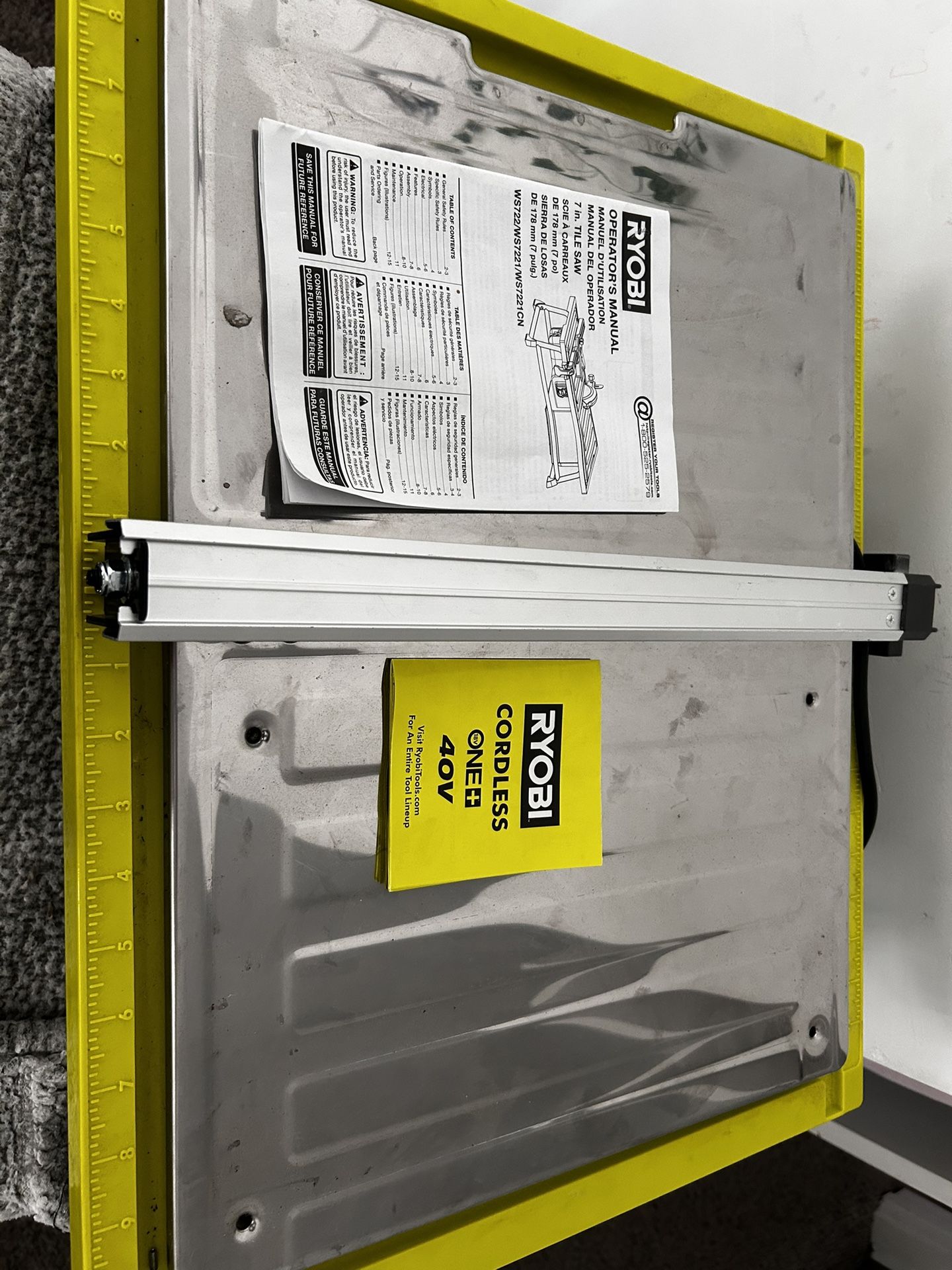 Ryobi wet saw