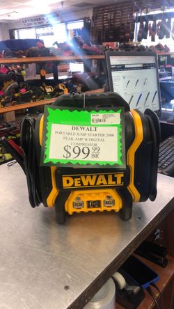 1003 Dewalt DXAEPS14 Portable Jump Starter 2000 Peak Amp W/Digital Compressor 594958