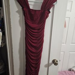 Burgundy Dress