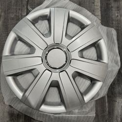 scratched hubcaps 14” silver rim covers 4pcs platos de carro tapas de rin polveras