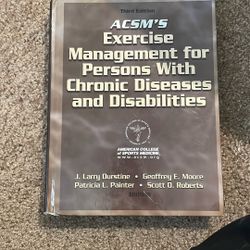 Exercise Management for Persons with Chronic Disease and Disabilities