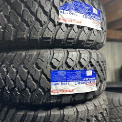 35x12.50R18 Atlander Mud Terrain Tire EACH TIRE $190/ CADA LLANTA- INSTALLED AND BALANCED