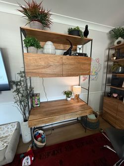 West Elm Industrial Solid Wood Modular Wall Desk (49")