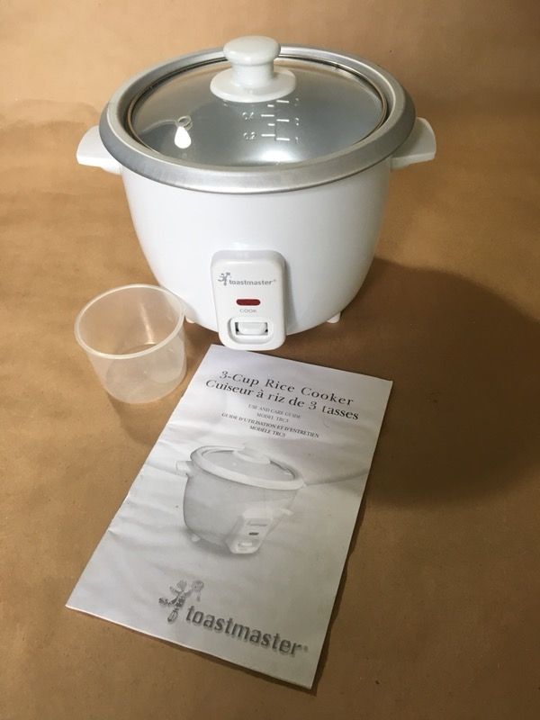 3-Cup Rice Cooker by Toastmaster