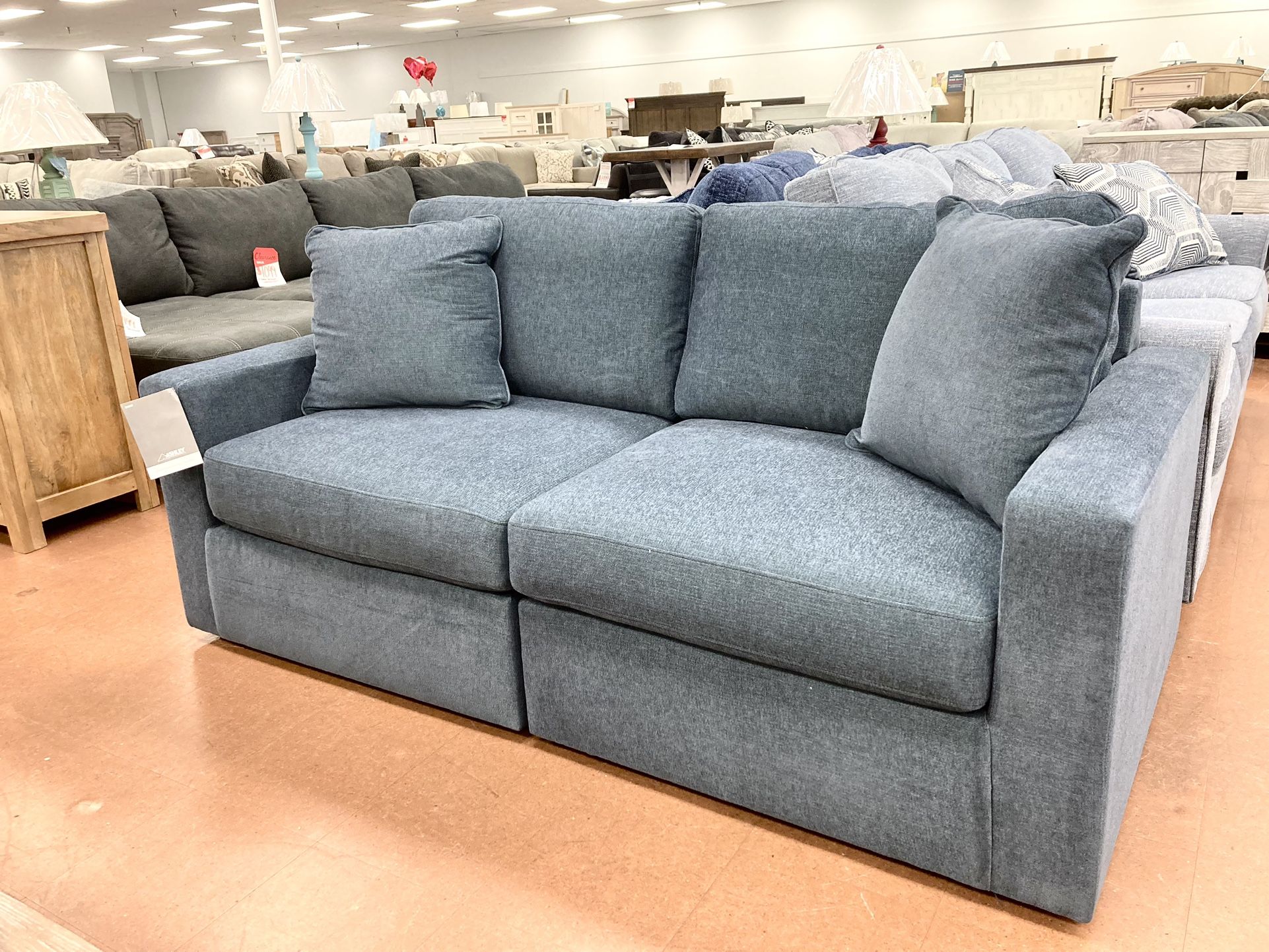 New 2 Piece 76” Sofa — Performance Fabric