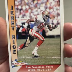 1991 Pacific Jerry Rice Football Card
