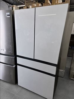 Samsung Bespoke 29 Cu. Ft. 4-Door French Door Smart Refrigerator White Glass – $1,399 🔥