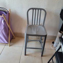 Metal Chair Metallic Bar Stool Counter Stool Counter Chair Bar Char High Chair 