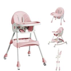 Pink Baby High Chair New 