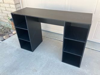 Nice smaller desk with cubby storage