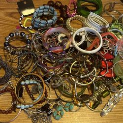 Huge Jewelry Lot Bracelets Vintage To Now