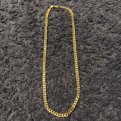 18kt Gold Frosted Cuban Link 5mm 19” 31g