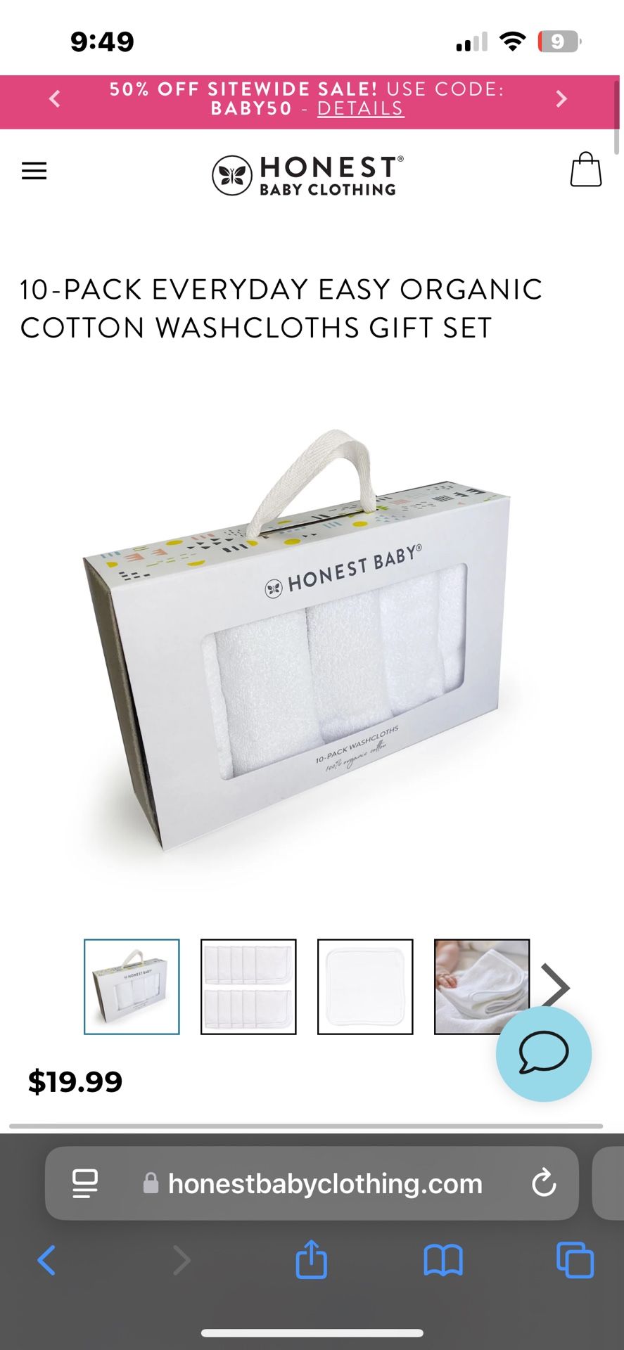Baby Wash Cloths