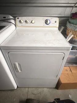 GE Electric Dryer White Front Load