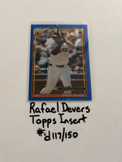 Rafael Devers San Francisco Giants DH Topps Short Print Insert Card. #’d 117/150.