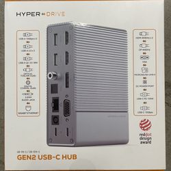 HyperDrive GEN2 18-Port USB-C Docking Station + 180W Power Adapter