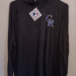 Mens Extra Large Colorado Rockies Long Sleeve Shirt