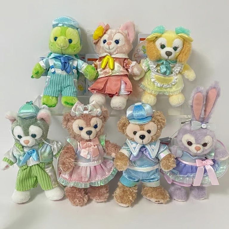 New Disney Tokyo Japan Plush Disney Sea 20th Duffy & Friends Stuffed Toy Set