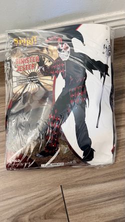 Sinister Jester Costume Child XL
