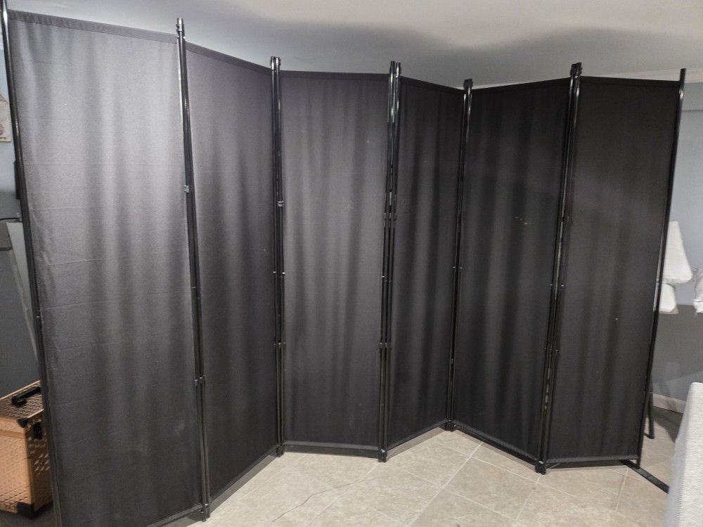 6-Panel Room Dividers and Folding Privacy Screens Partition Walls