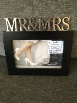 Mr & Mrs 4x6 wedding frame