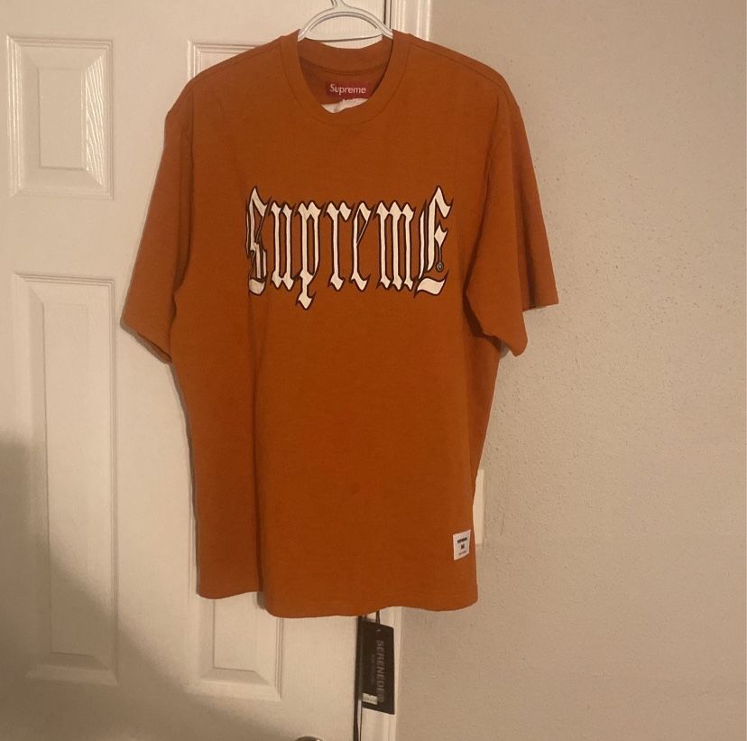 Supreme Orange Shirt Sz M