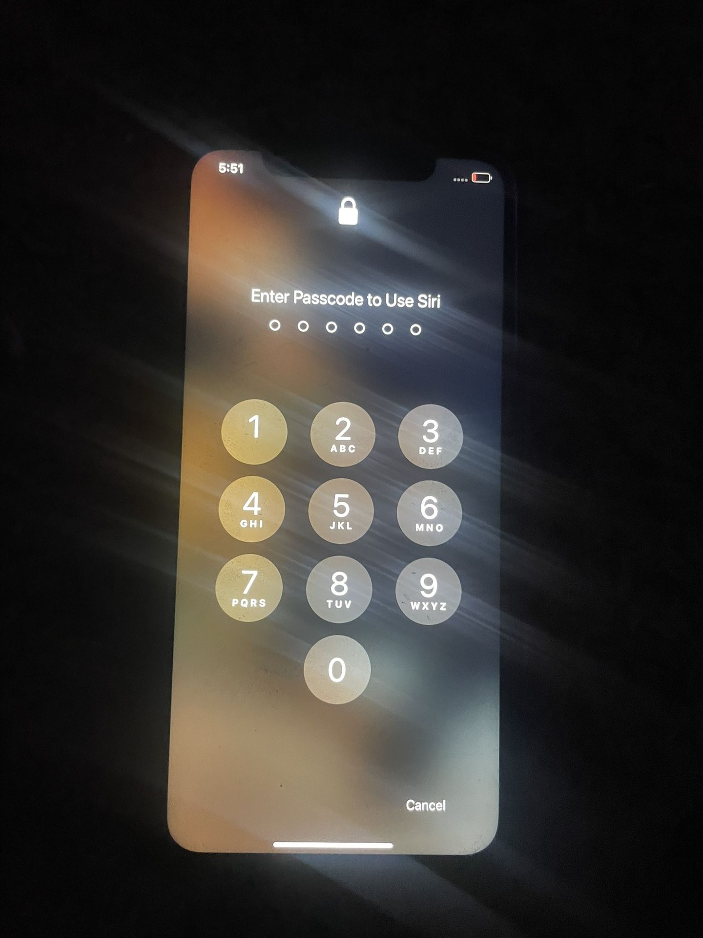 Locked iPhone