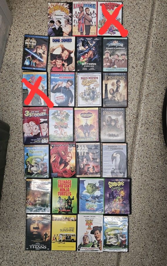 Kids-Teens - Adults DVDS