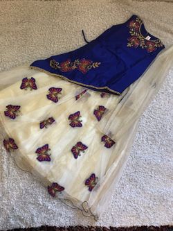 9-10 years girls beautiful evening dress with 3D butterflies