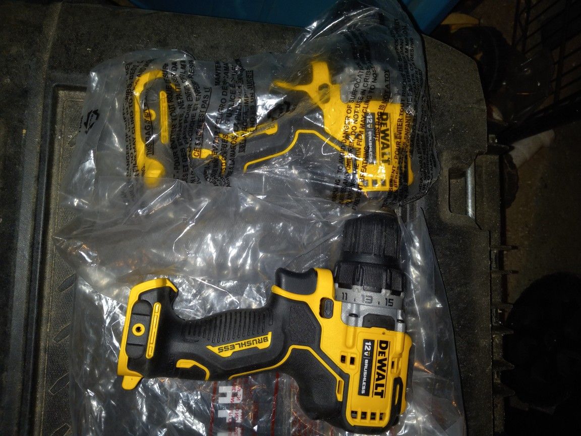 BRAND NEW DEWALT 12V DRILL TOOL ONLY.
