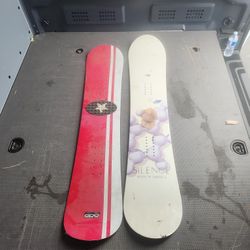 Two Snowboards