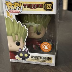 Funko Pop! Animation Trigun Vash with Kuroneko Crunchy Roll Exclusive 1322 New✨