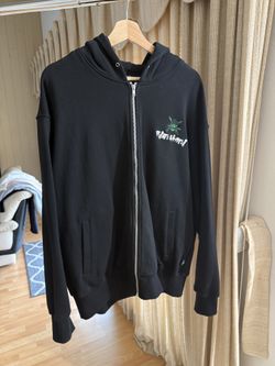 Embroidered Zoro Black Zip-Up Jacket