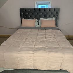 Queen Size Bed With Mattress And Box Springs 
