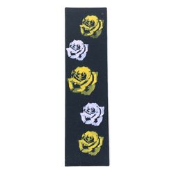 Yellow Roses Jessup Griptape Mini Logo White Hand Painted Custom Stencil