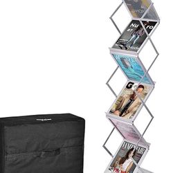 Foldable magazine rack