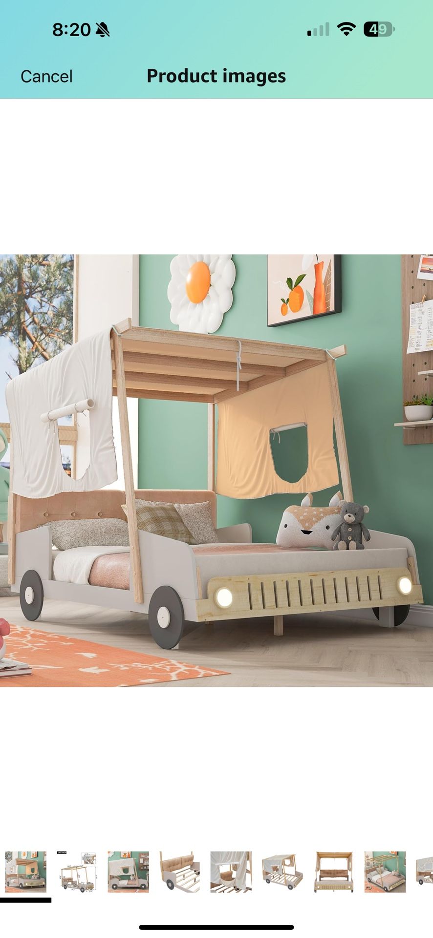 Toddler Full Size Car Bed
