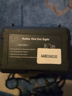 Reflex red dot sight