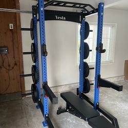 SQUAT RACK/ HR1000/ VESTAFITNESS/ WEIGHTS/ BARBELL/ BENCH/ GYM EQUIPMENT/ FREE DELIVERY 🚚 