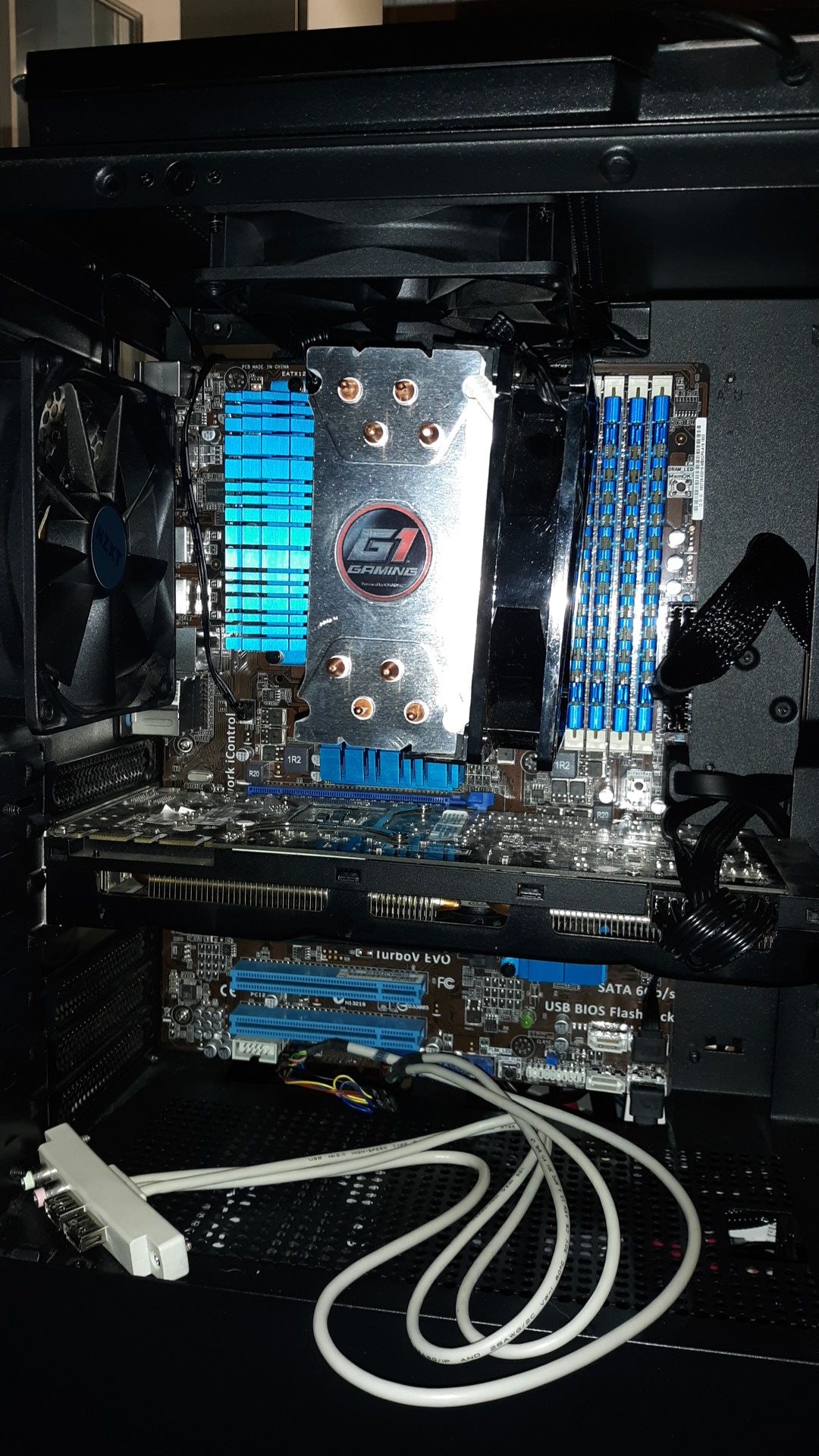 Gaming pc amd fx 6300 nzxt h500i case 5 blue led fans 120gb SSD 8gb performance ram aesthetically beautiful